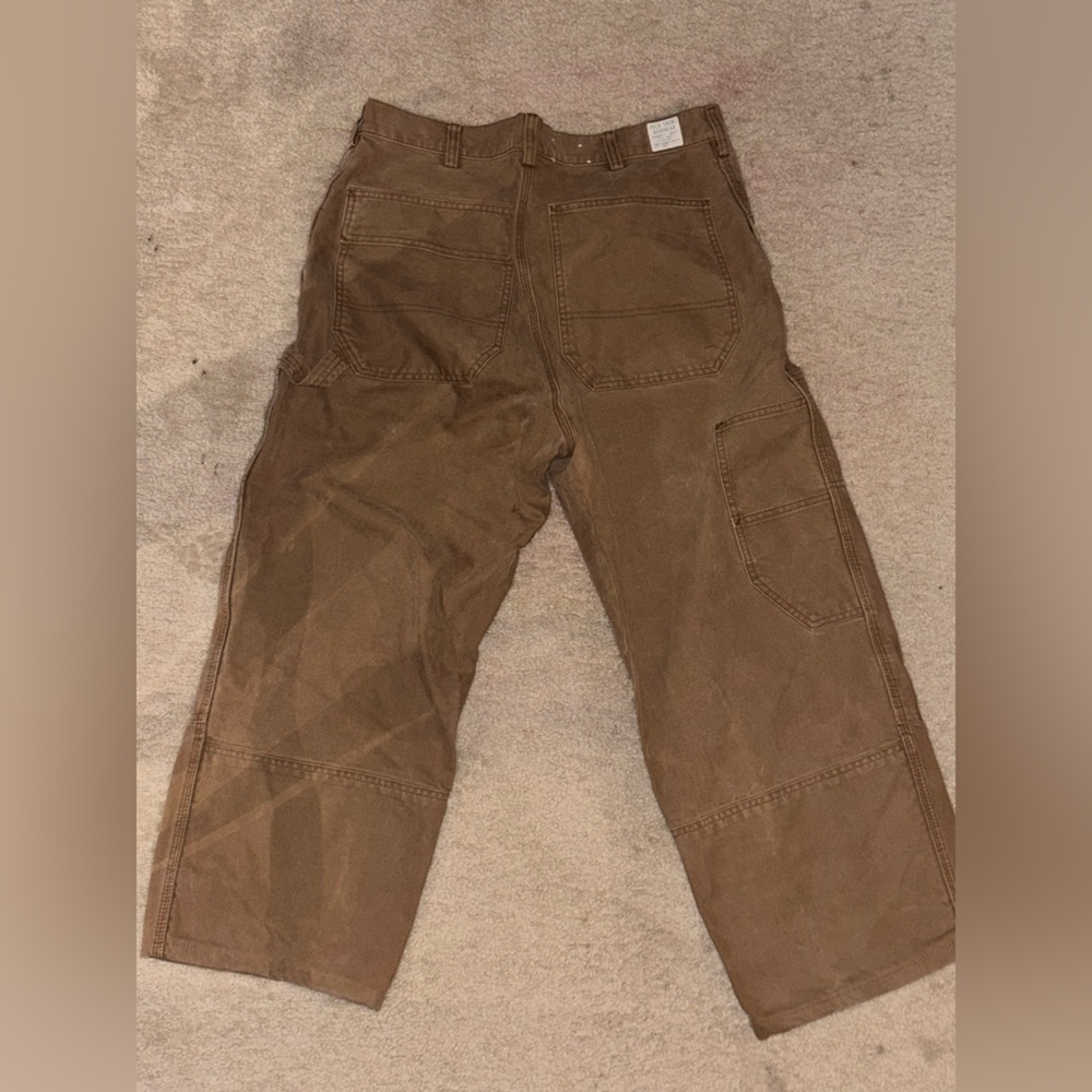 Vintage Polo Sport Pants Men's 34X26 Tan Carpenter Genuine Workwear Pockets​​ - Picture 9 of 13